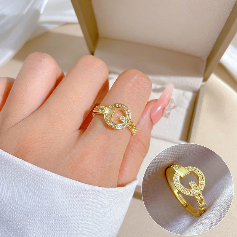 18k gold plated ring