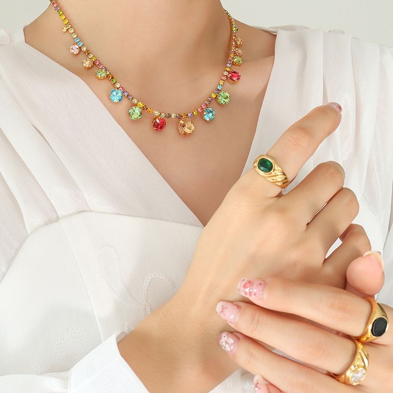 18K gold plated necklace, Intensity