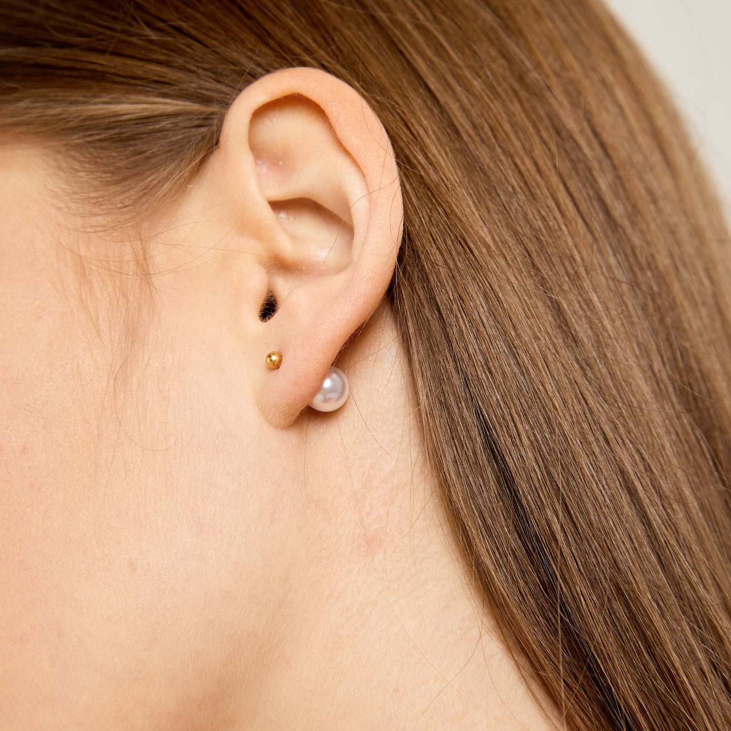 18K gold plated Stainless steel earrings, Intensity