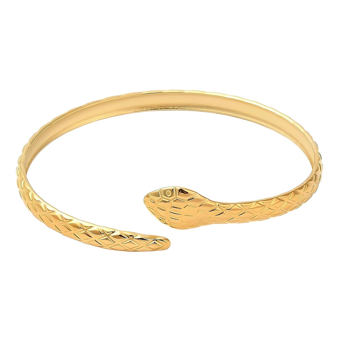 18K gold plated Stainless steel Snake bracelet, Intensity