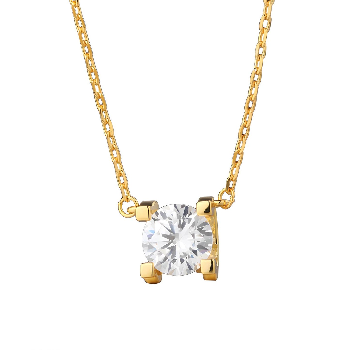 18K gold plated Stainless steel necklace, Intensity