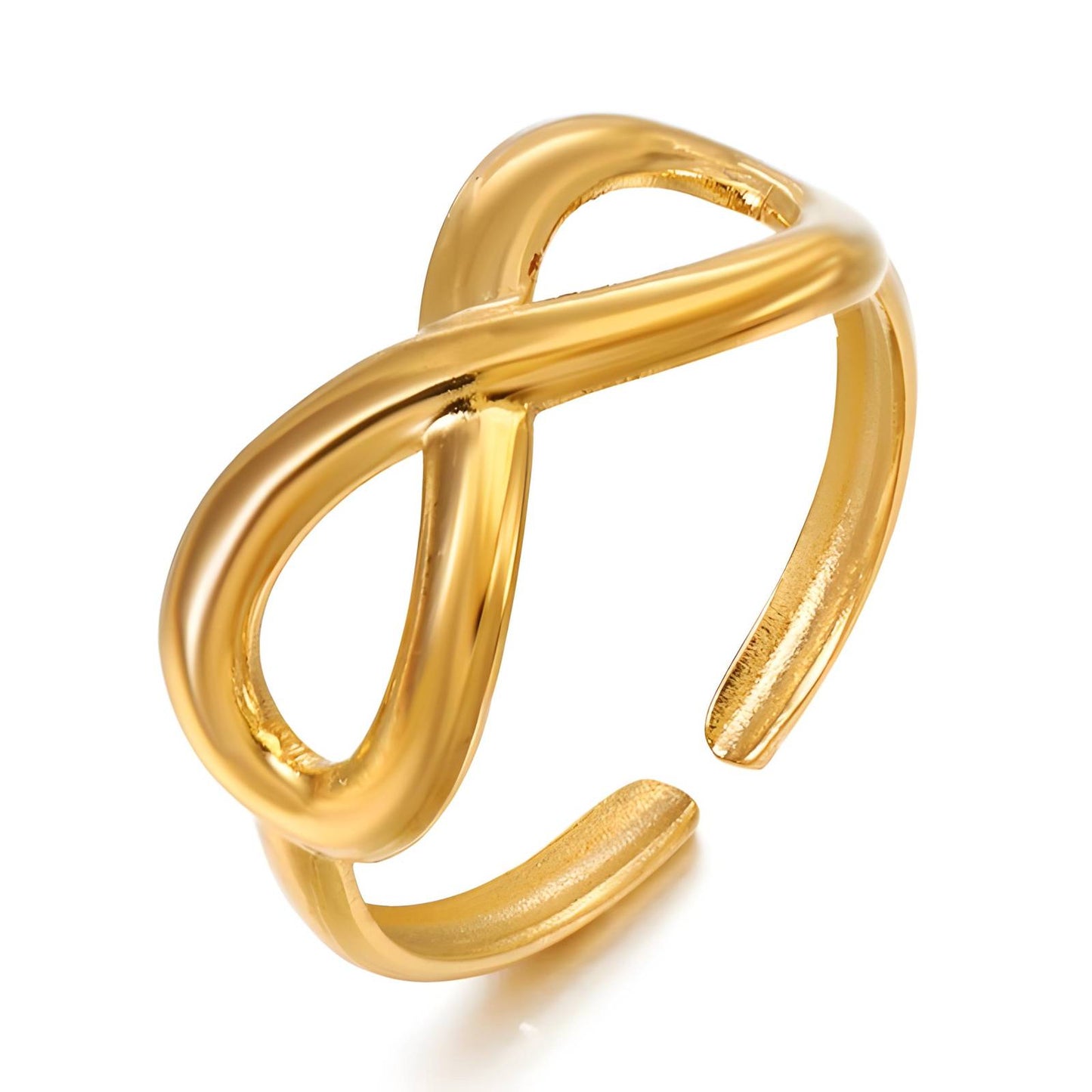 18K gold plated Stainless steel finger ring, Intensity