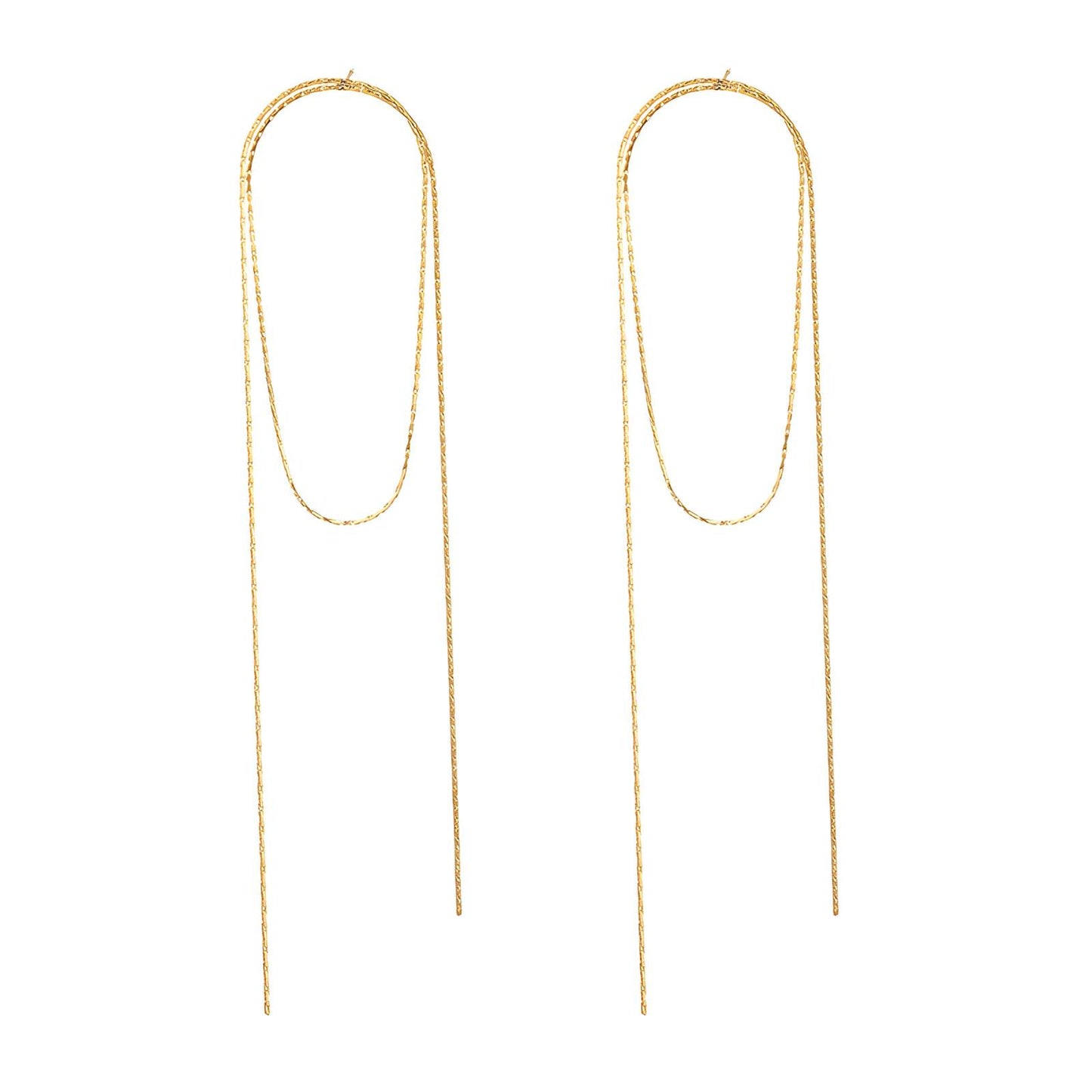 18K gold plated Stainless steel earrings, Intensity