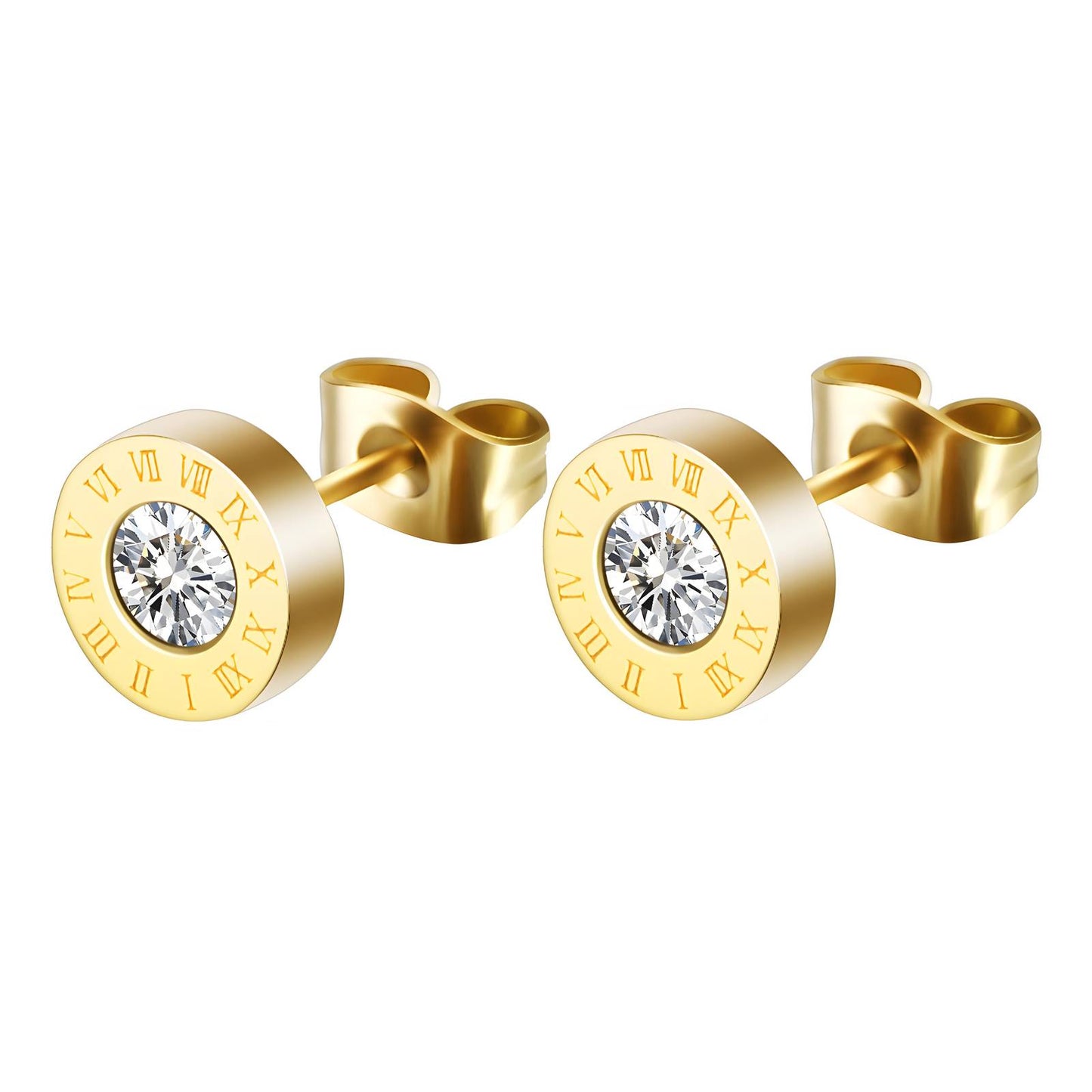 18K gold plated Stainless steel Inspired earrings, Intensity