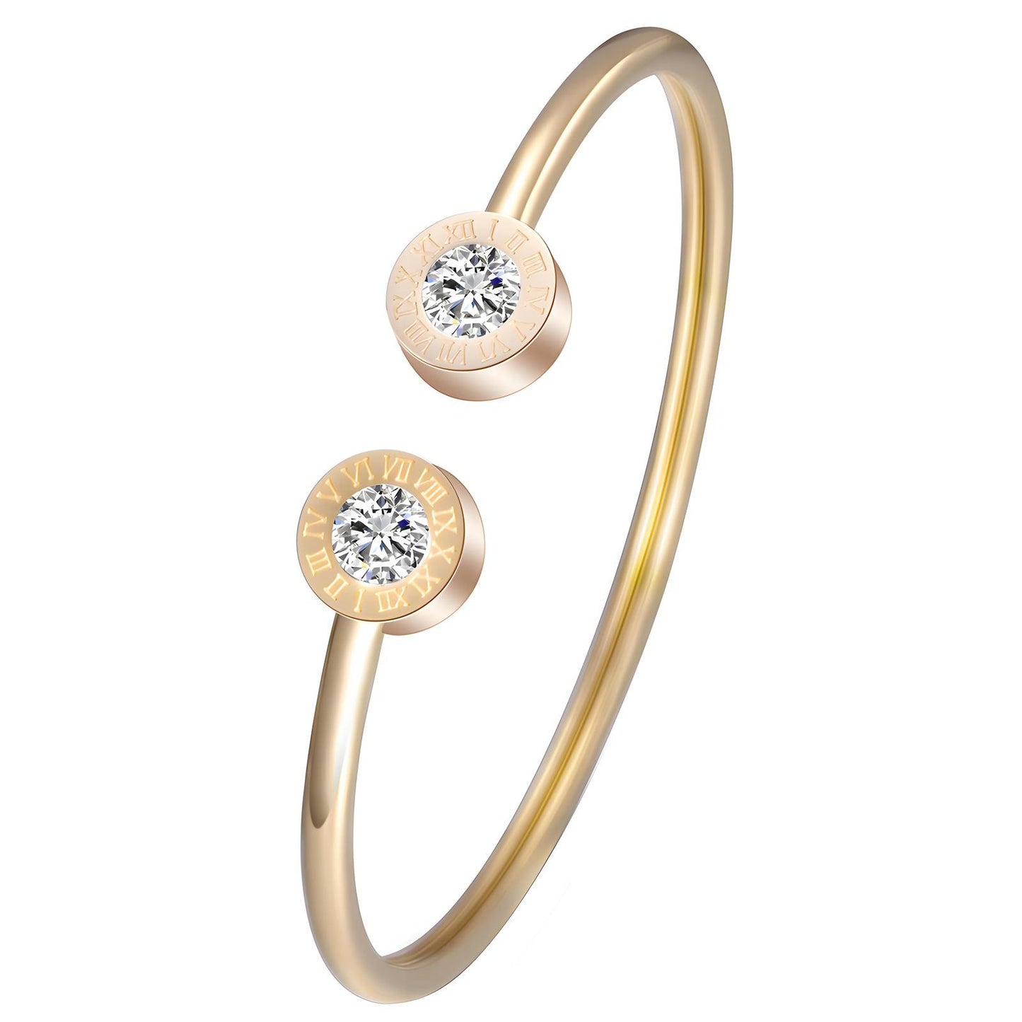 18K gold plated Stainless steel Inspired bracelet, Intensity