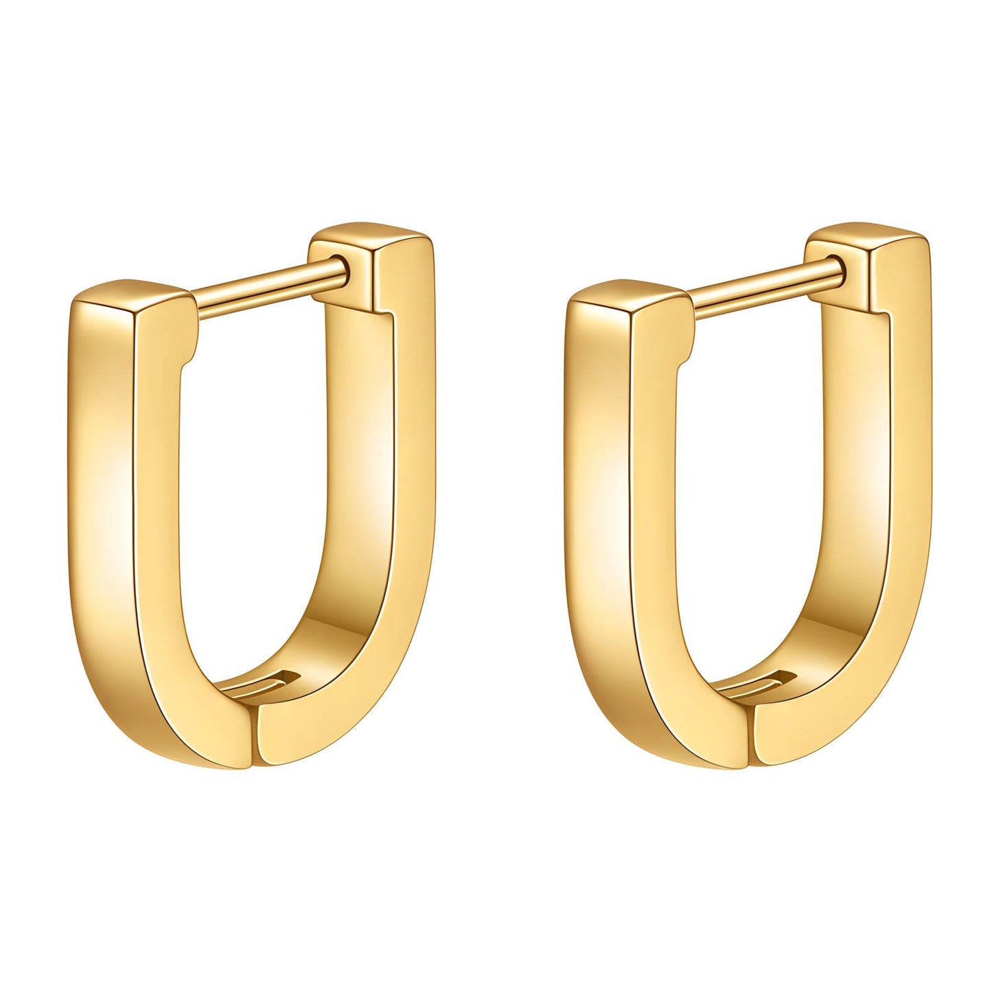 18K gold plated Stainless steel earrings, Intensity