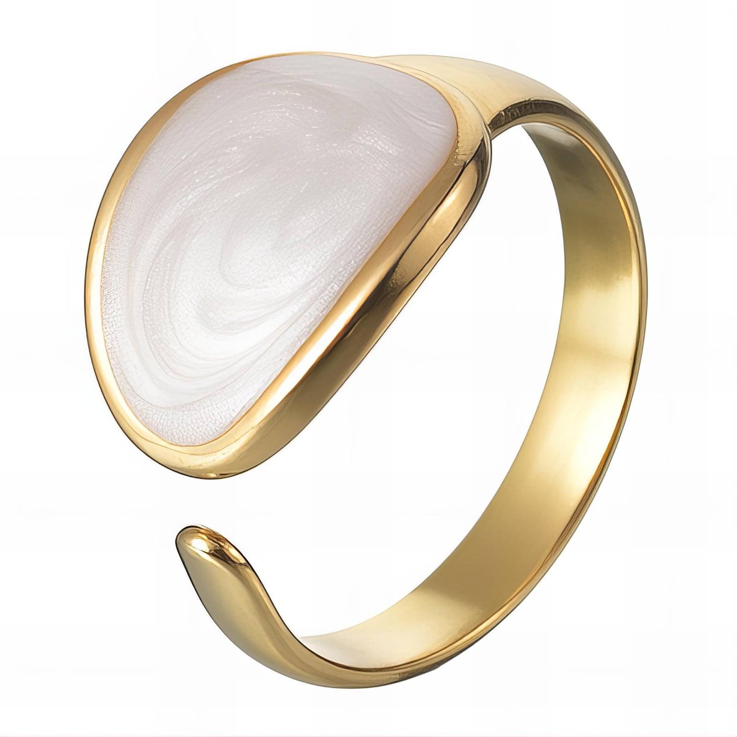 18K gold plated Stainless steel finger ring, Intensity