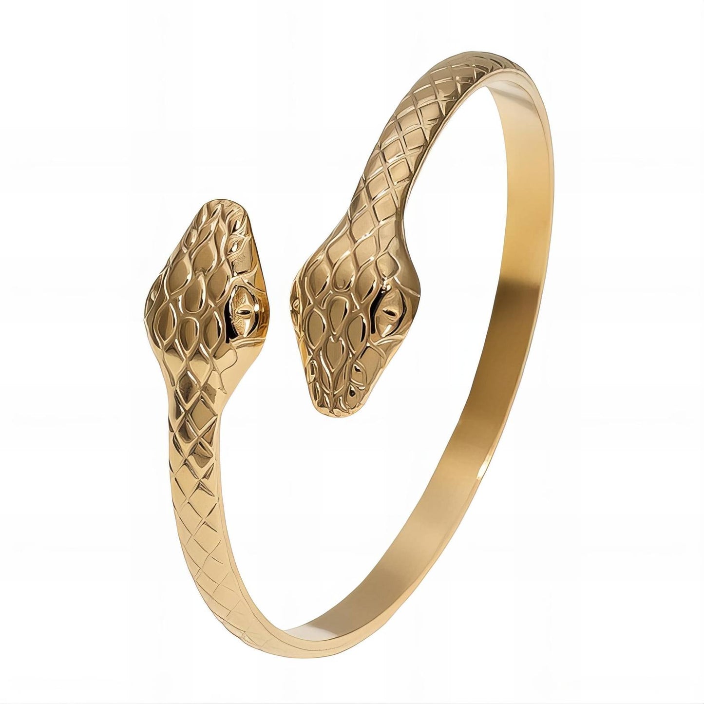 18K gold plated Stainless steel Snakes bracelet, Intensity
