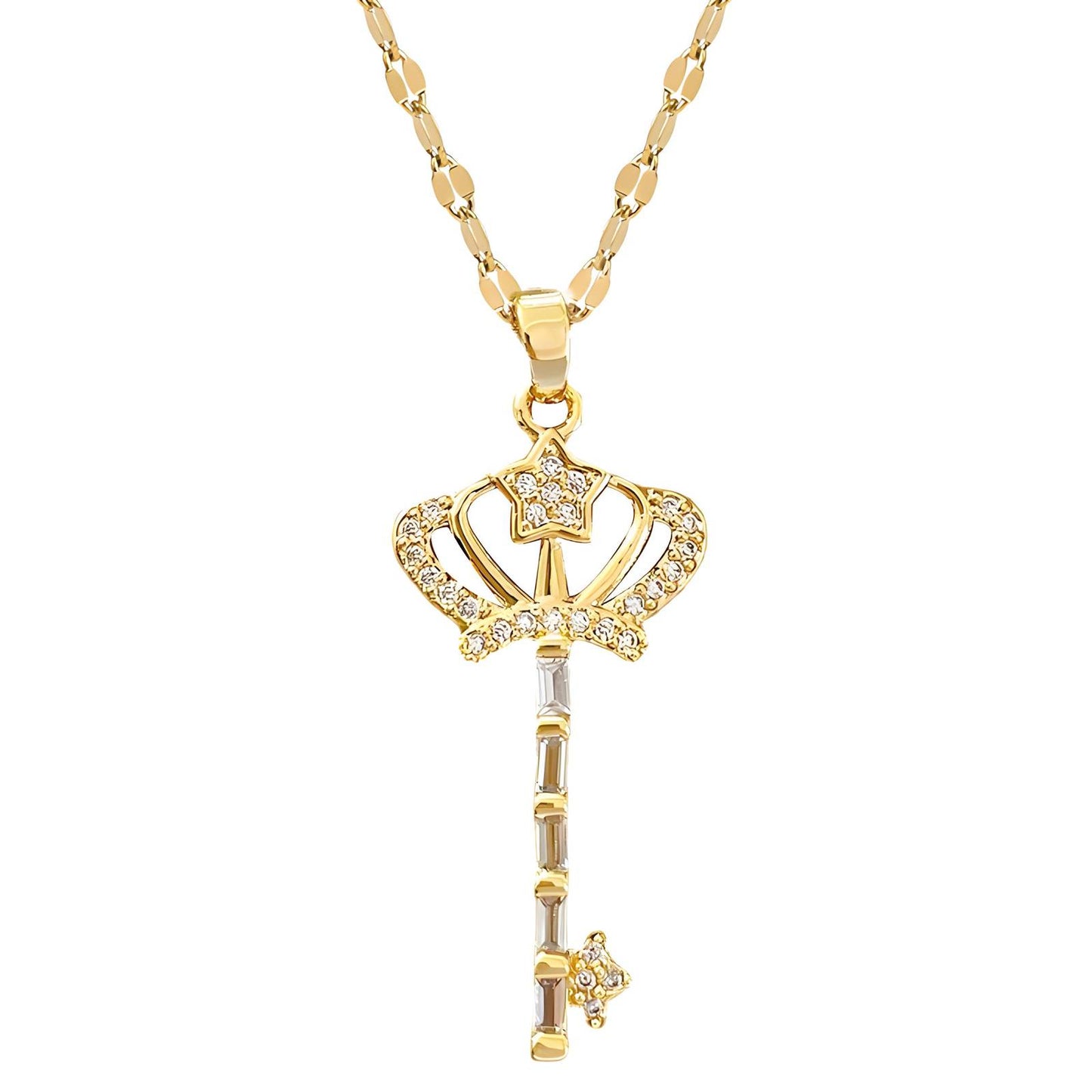 18K gold plated Stars necklace, Intensity