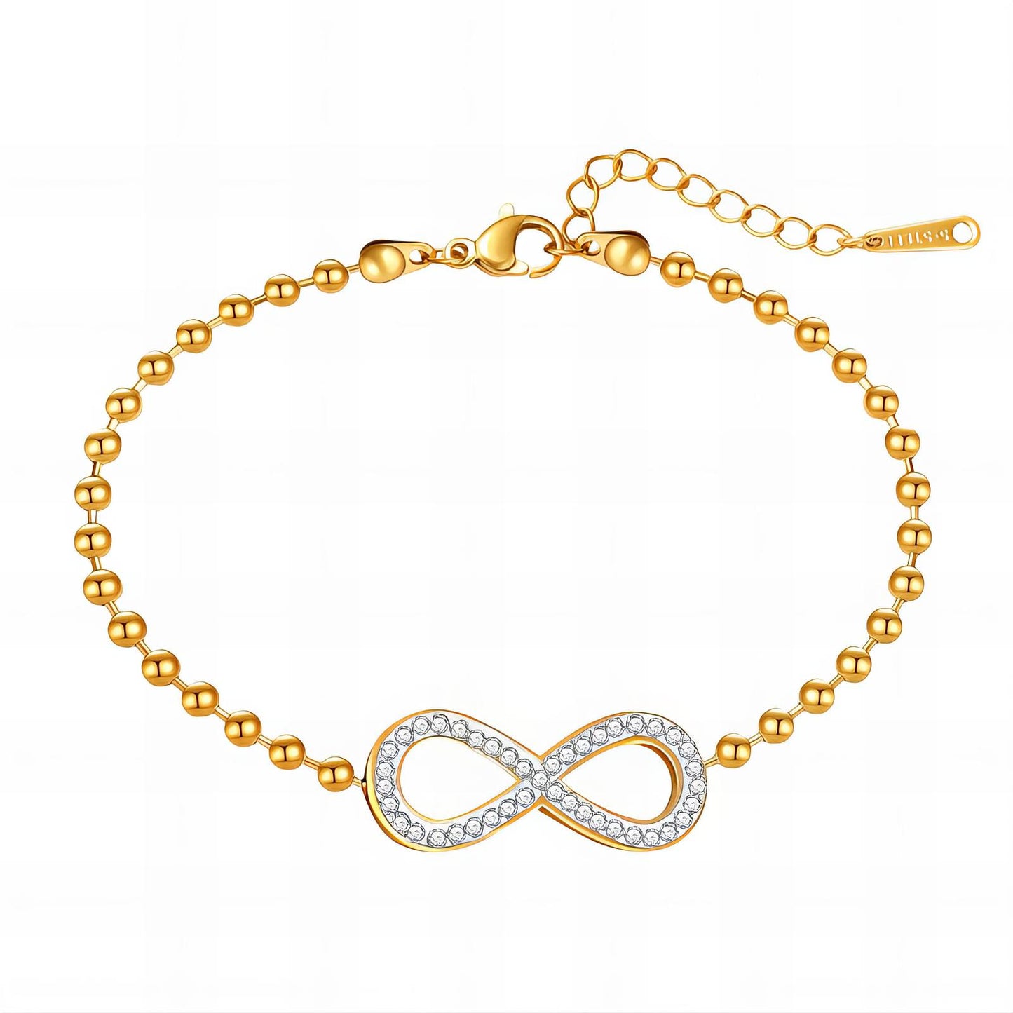 18K gold plated Stainless steel Inspired bracelet, Intensity