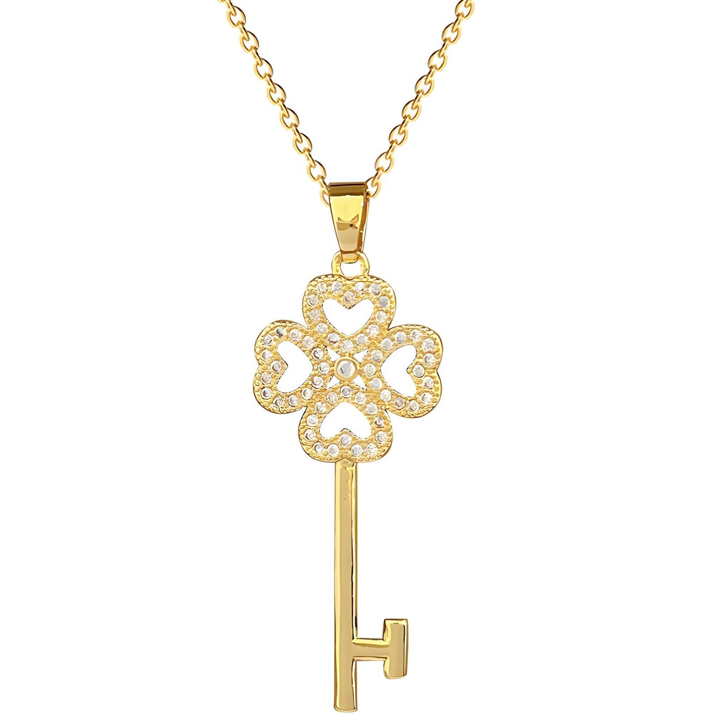 18K gold plated Flower necklace, Intensity