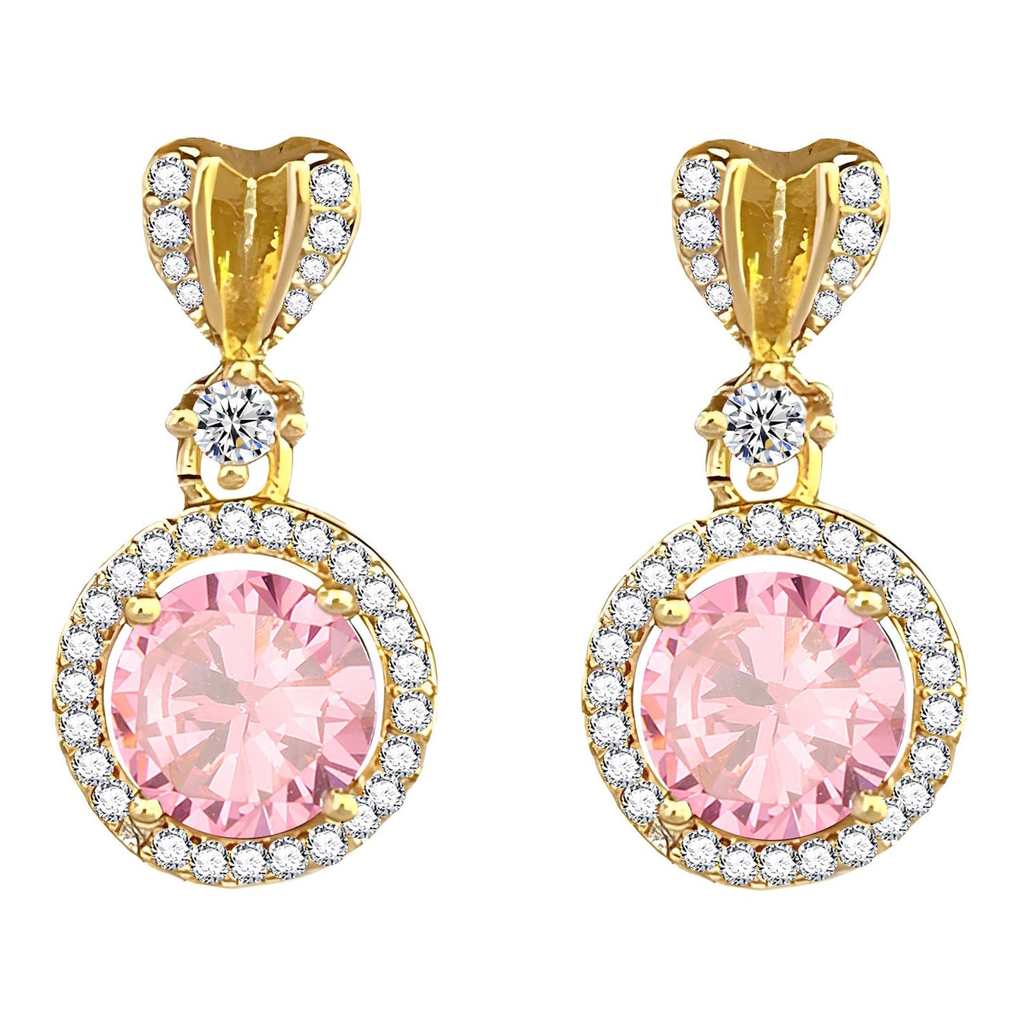 18K gold plated Brass earrings, Intensity