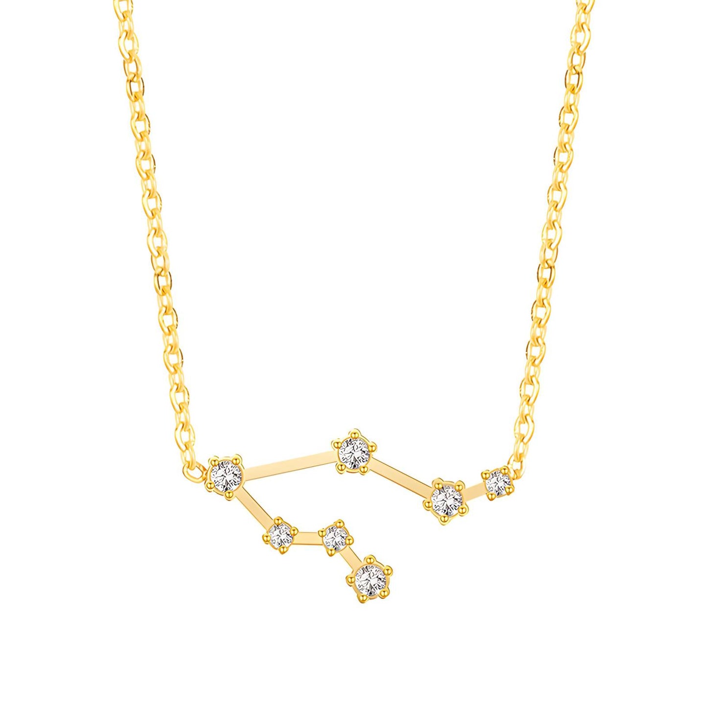 18K gold plated Stainless steel Constellations necklace, Intensity