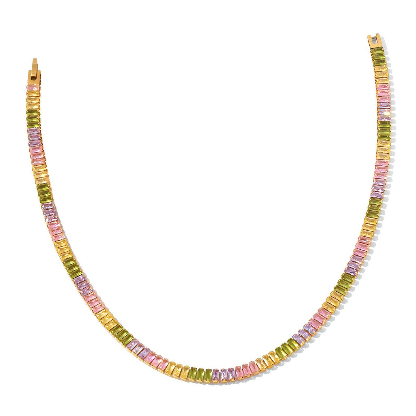 18K gold plated Stainless steel necklace, Intensity