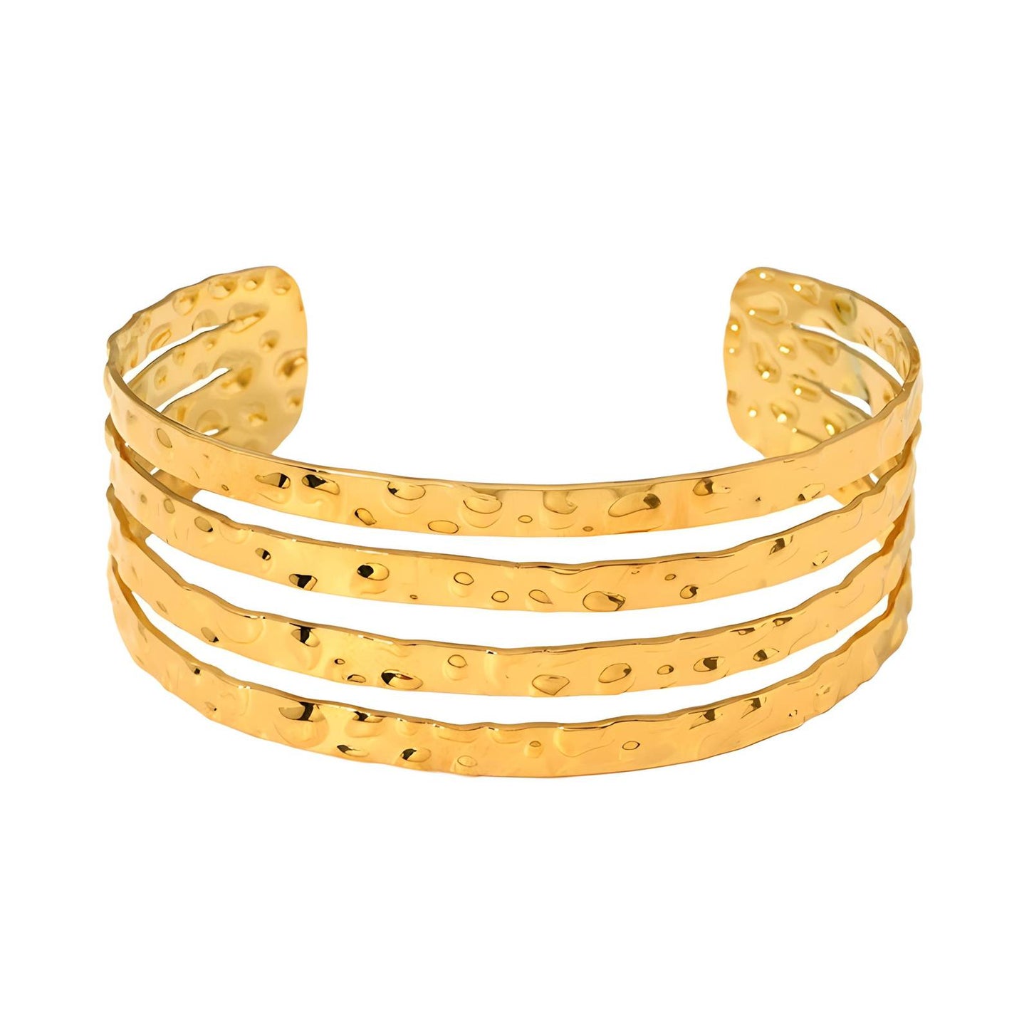 18K gold plated Stainless steel bracelet, Intensity