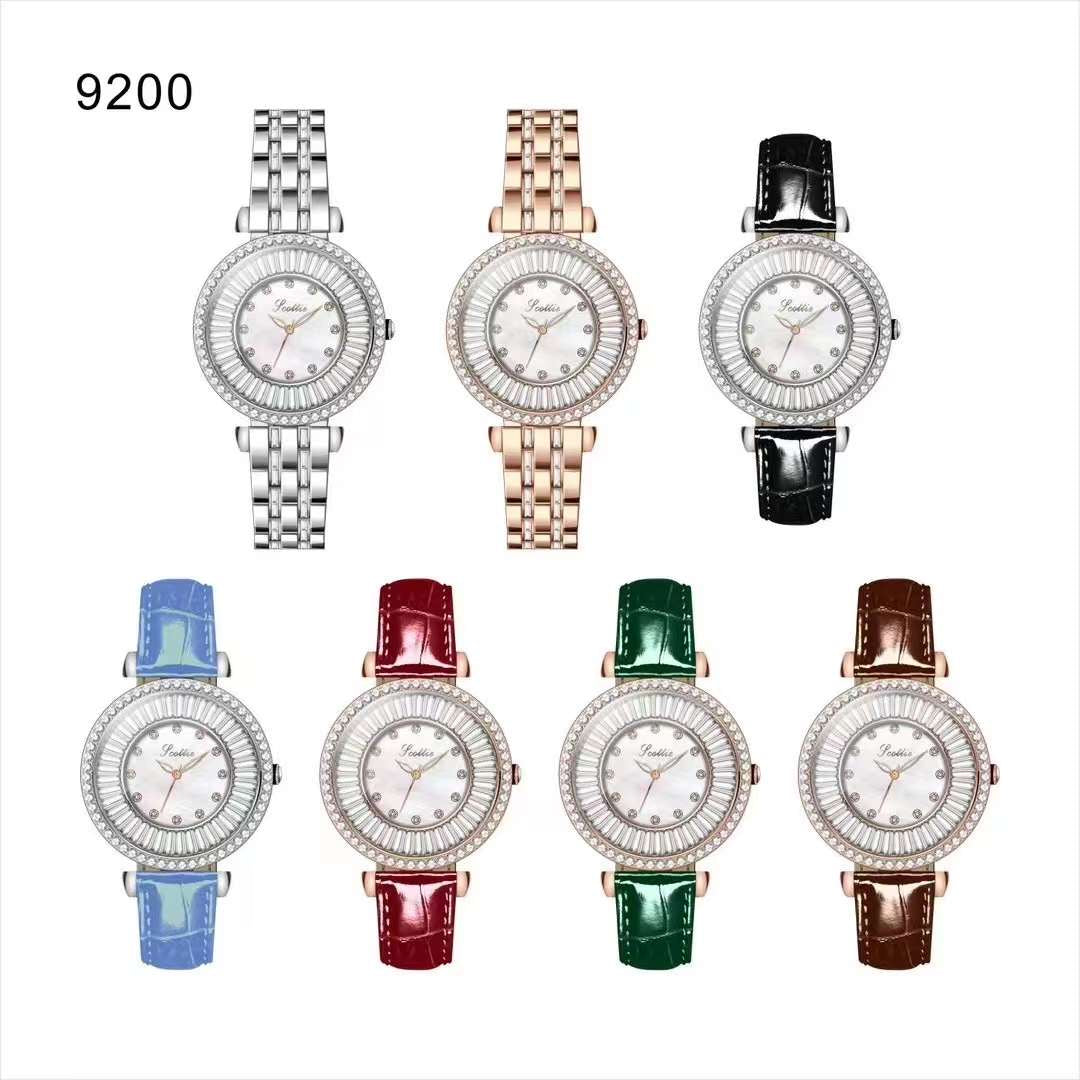 Scottie female leather wrist watch