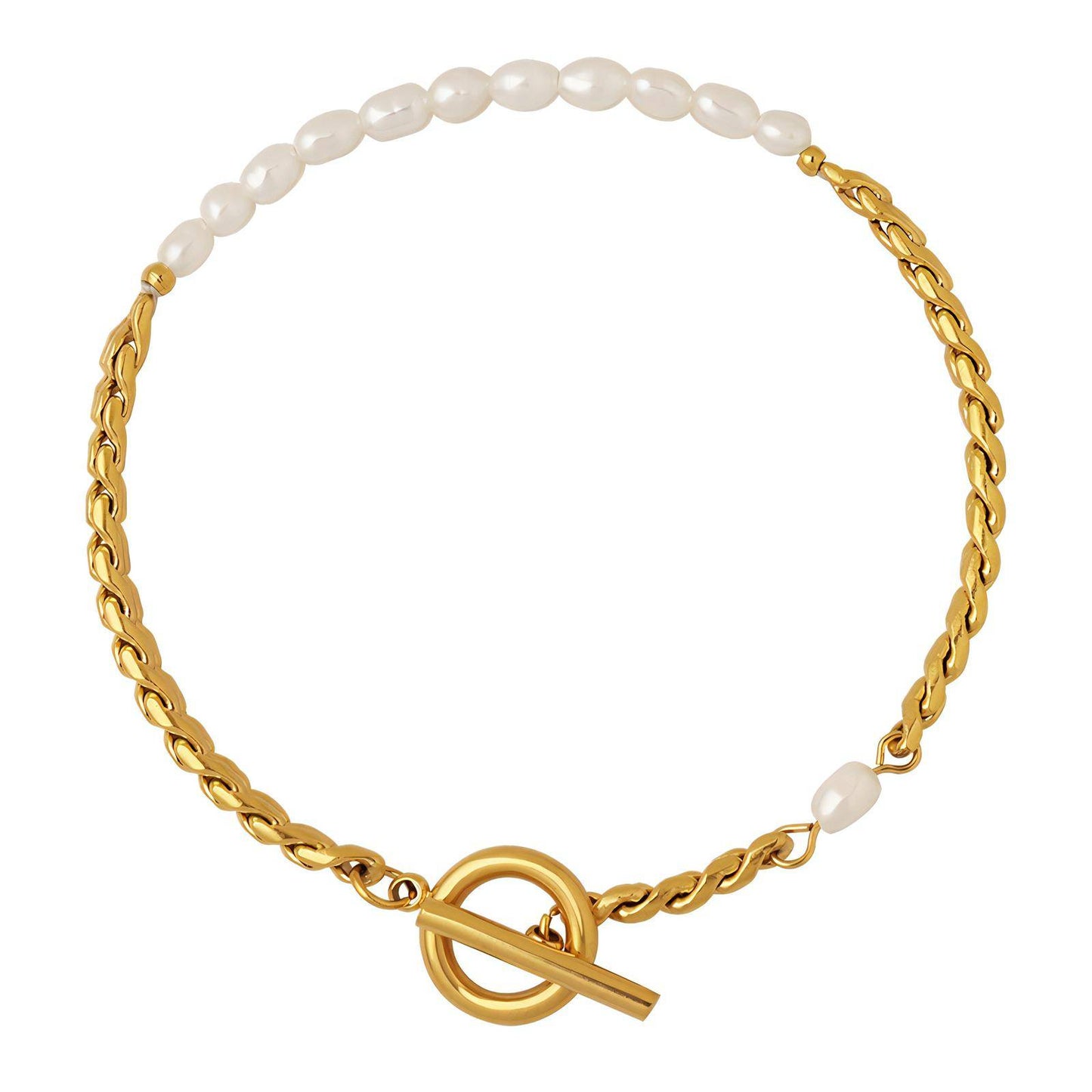 18K gold plated Stainless steel bracelet, Intensity