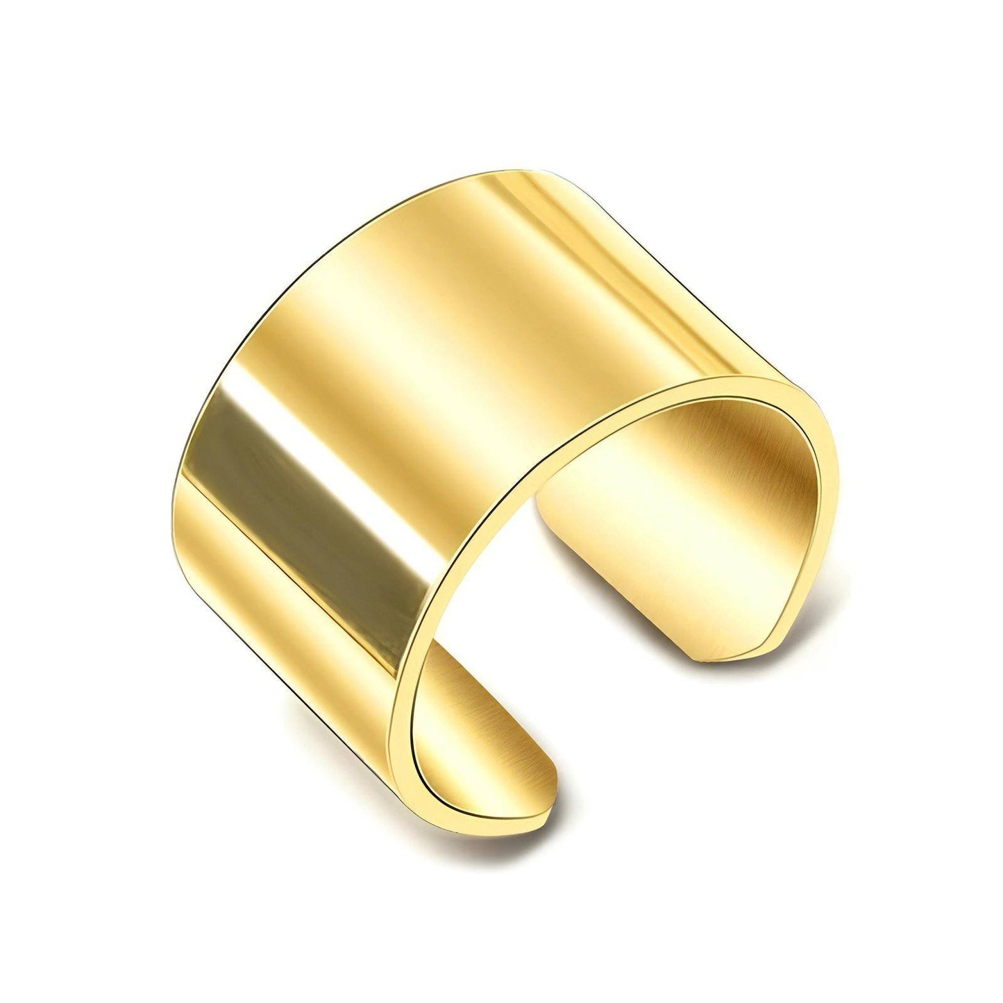 18K gold plated Stainless steel finger ring, Intensity