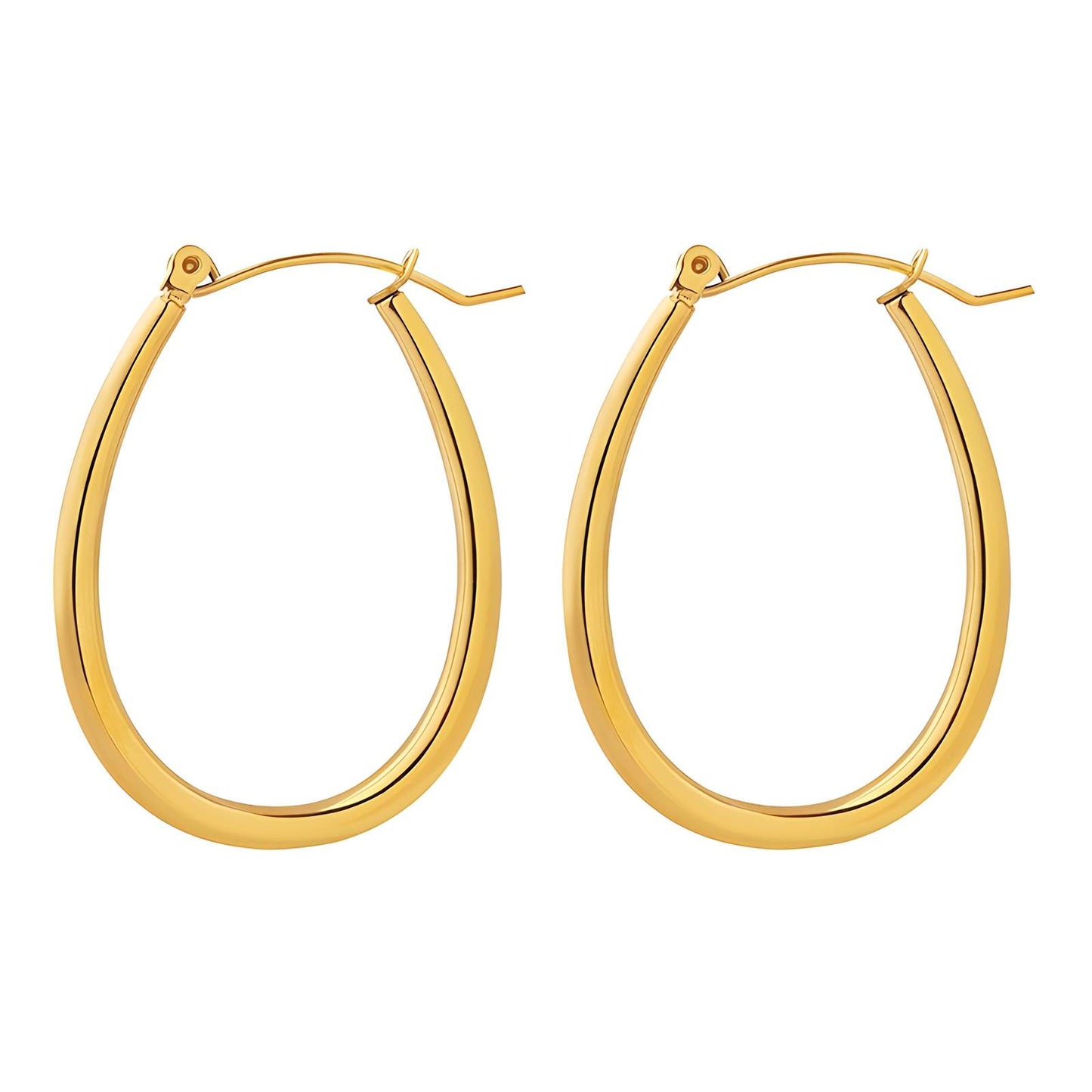 18K gold plated Stainless steel earrings, Intensity