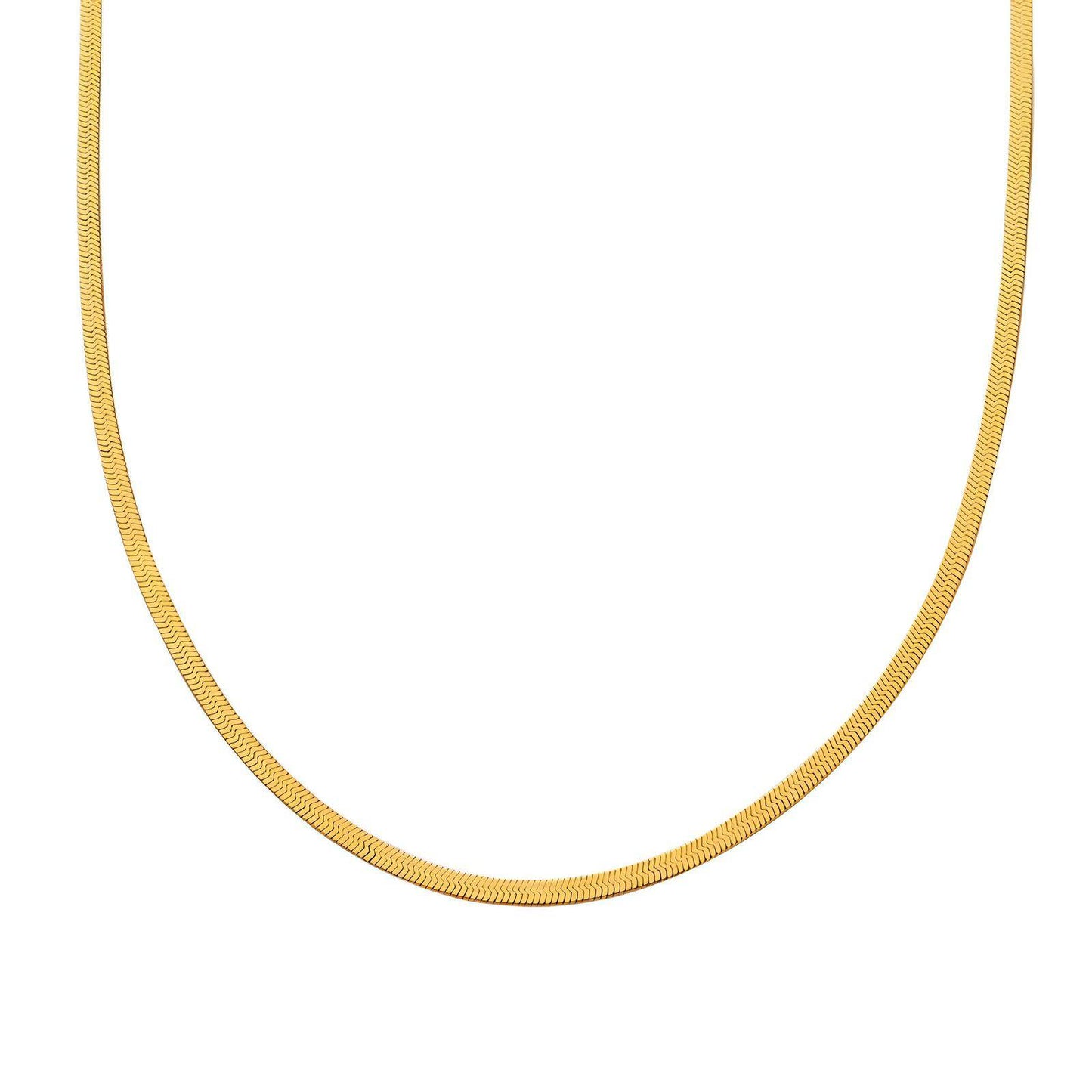 18K gold plated Stainless steel necklace, Intensity