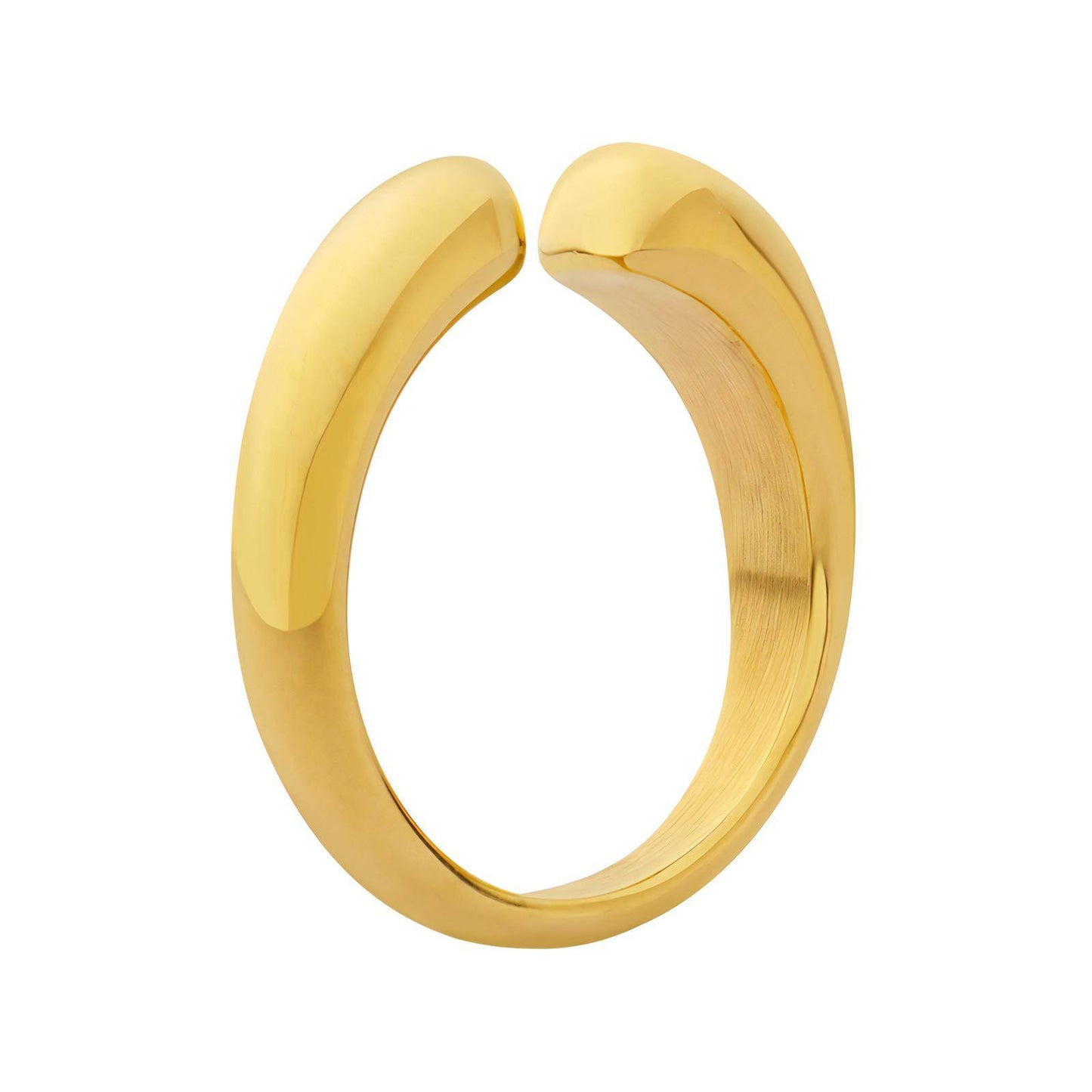 18K gold plated Stainless steel finger ring, Intensity