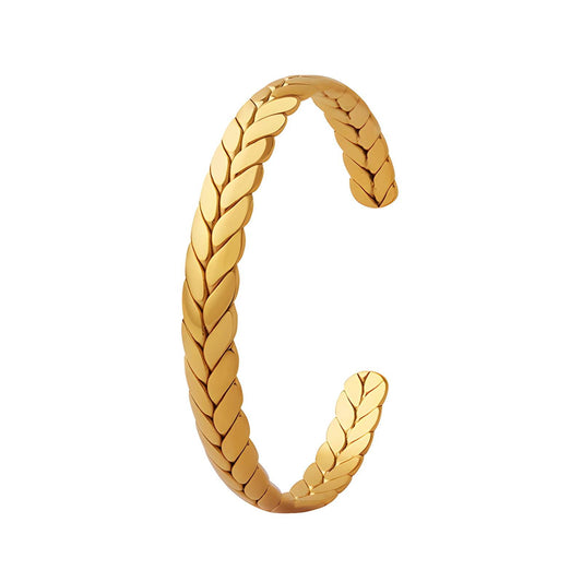 18K gold plated Stainless steel bracelet, Intensity