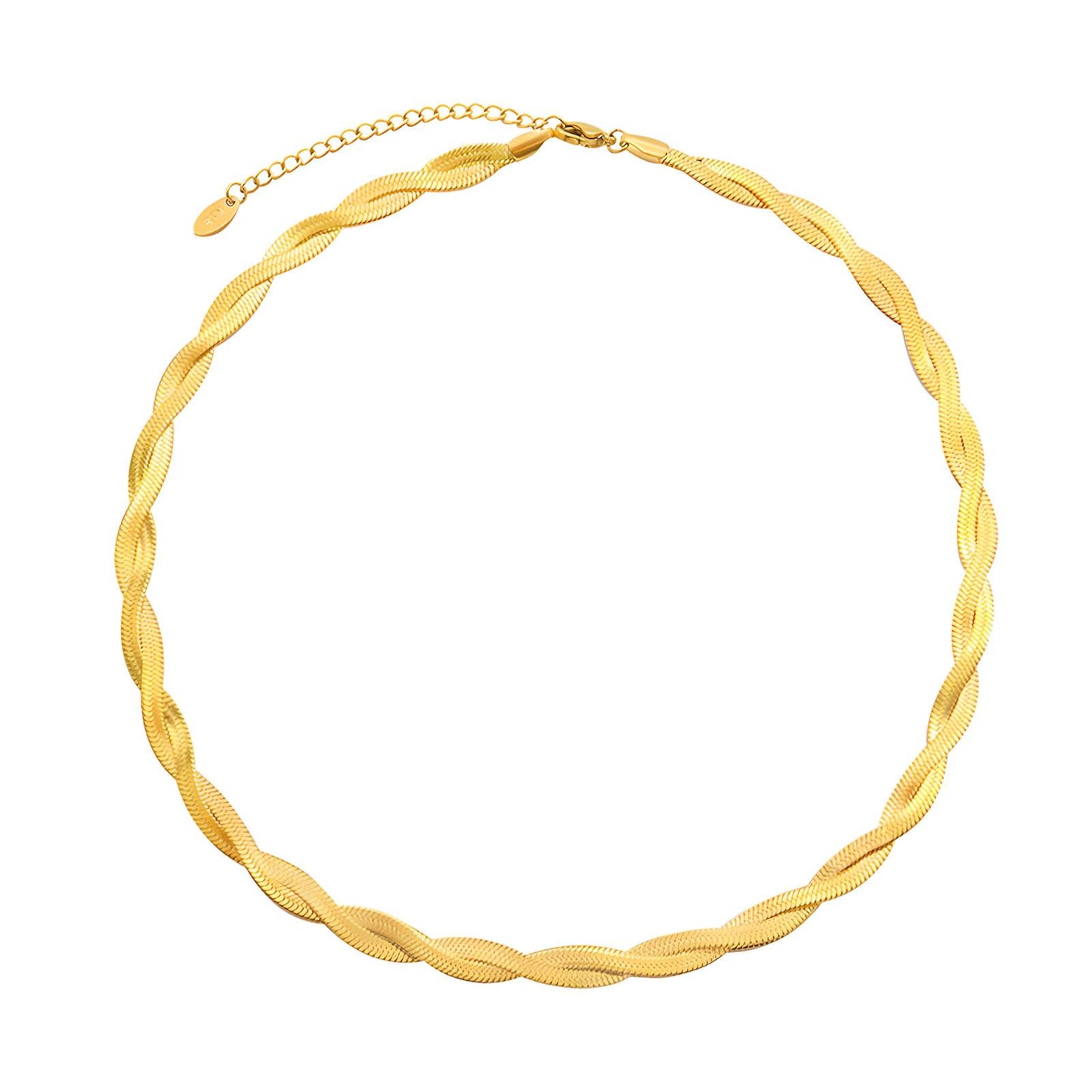 18K gold plated Stainless steel necklace, Intensity