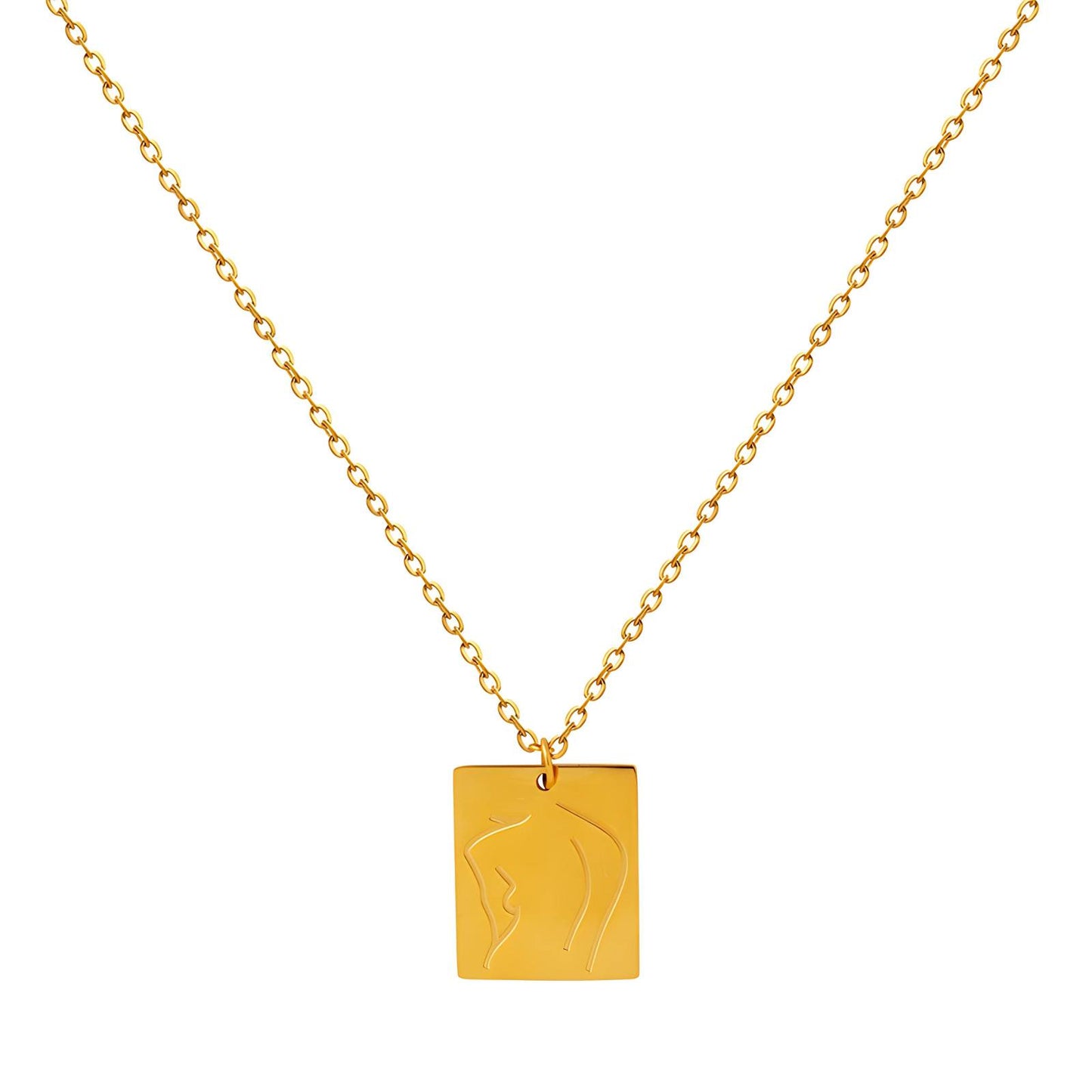 18K gold plated necklace, Intensity