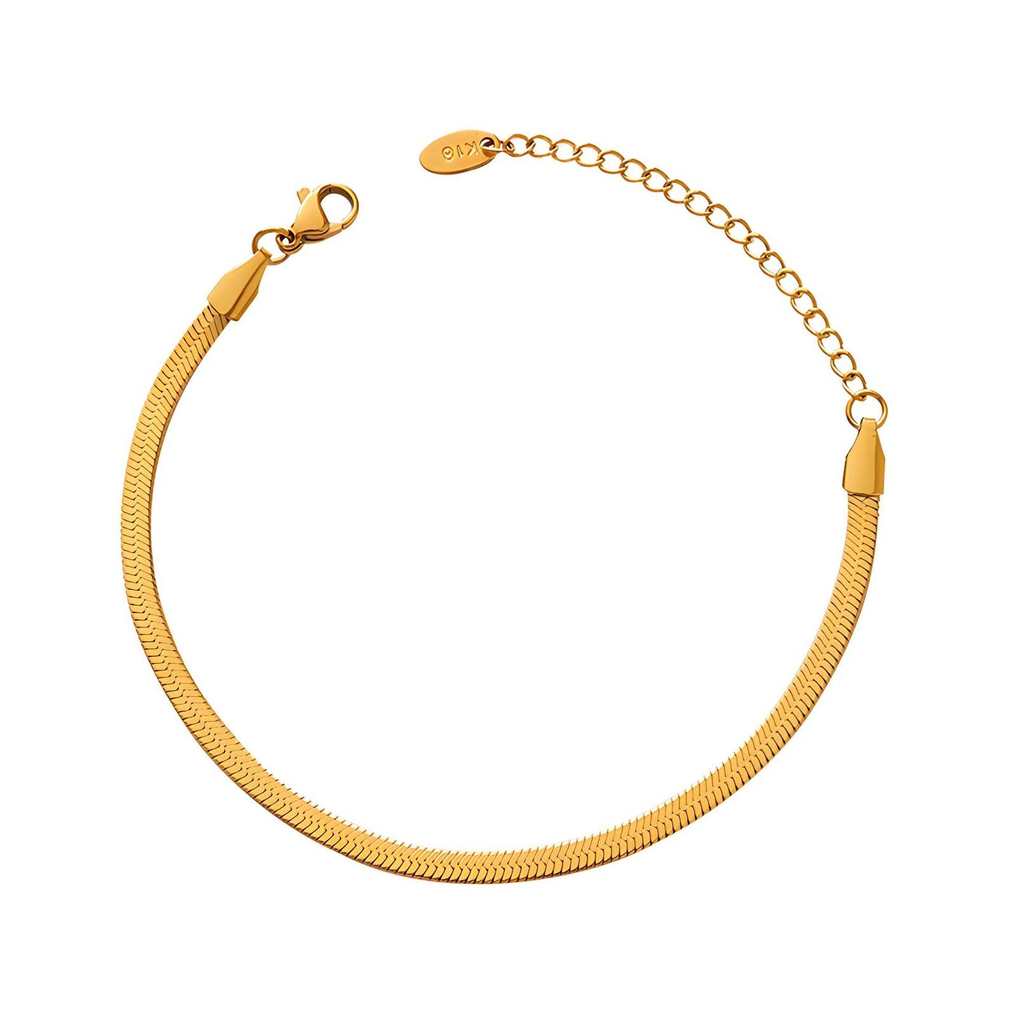 18K gold plated Stainless steel bracelet, Intensity