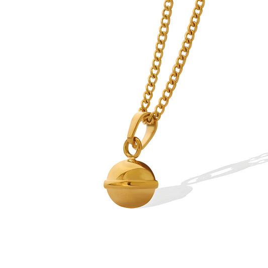 18K gold plated Stainless steel necklace, Intensity