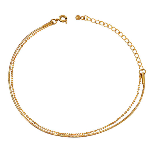 18K gold plated Stainless steel bracelet, Intensity