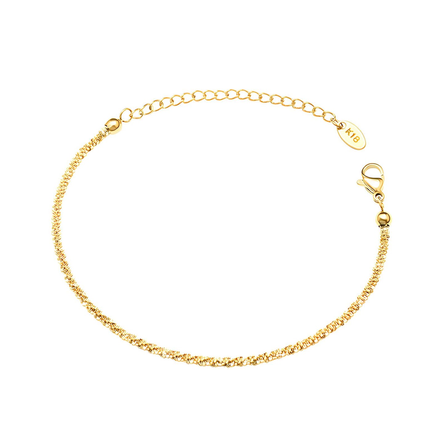 18K gold plated Stainless steel bracelet, Intensity