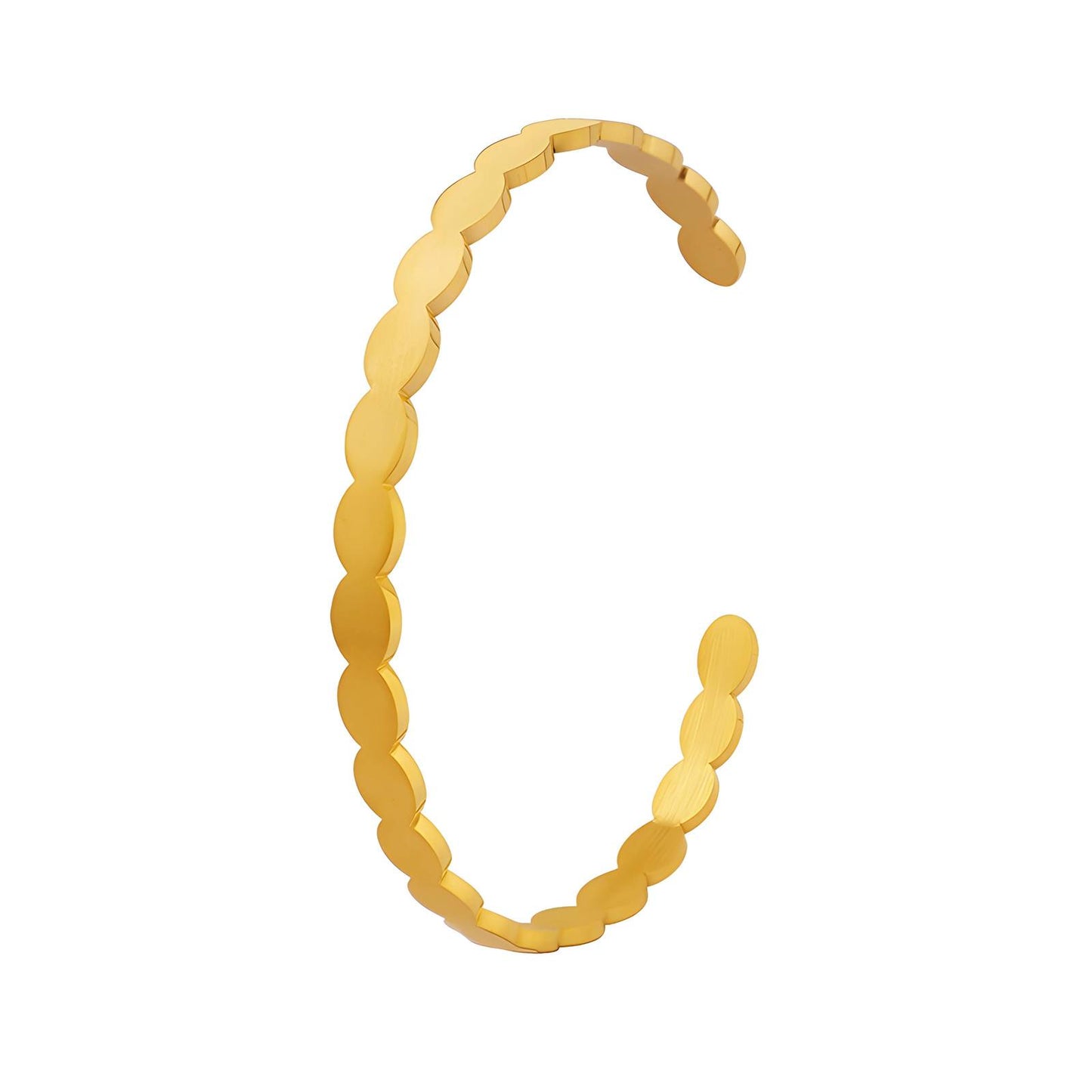 18K gold plated Stainless steel bracelet, Intensity