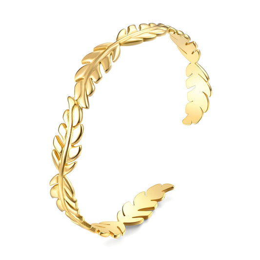 18K gold plated Stainless steel bracelet, Intensity