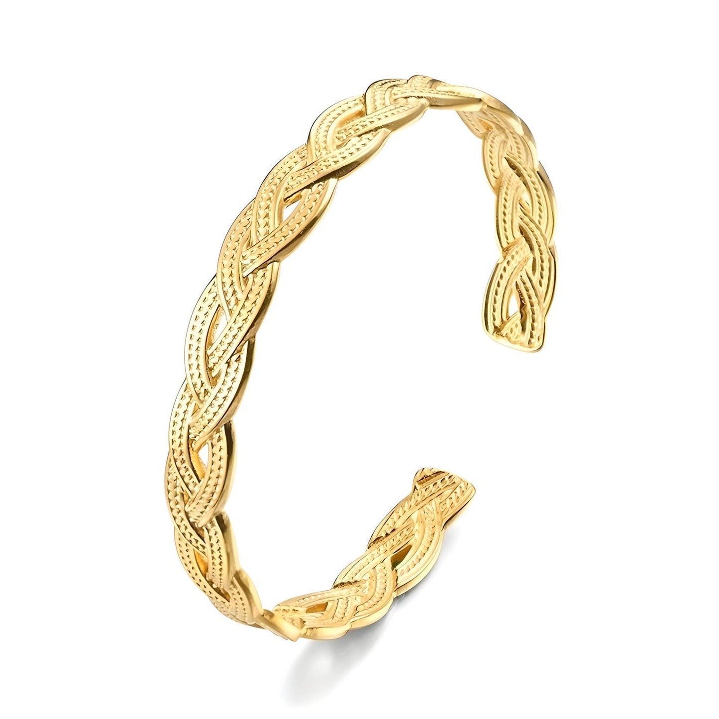 18K gold plated Stainless steel bracelet, Intensity