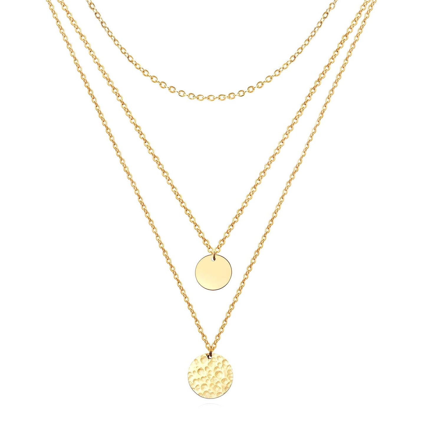 18K gold plated Stainless steel necklace, Intensity