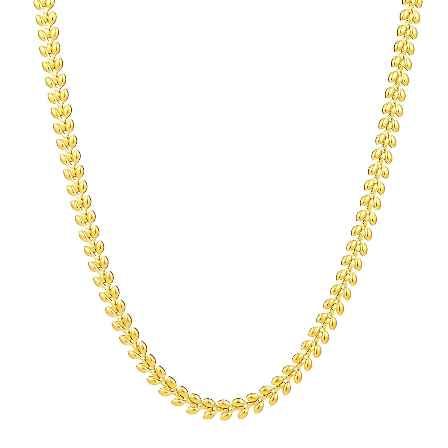 18K gold plated Stainless steel necklace, Intensity