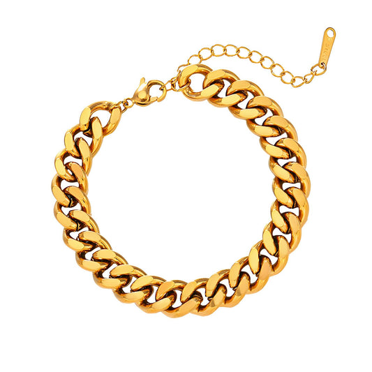 18K gold plated Stainless steel bracelet, Intensity