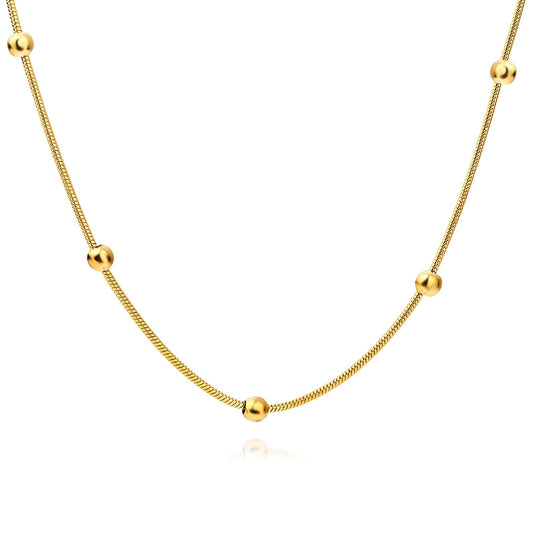 18K gold plated Stainless steel necklace, Intensity