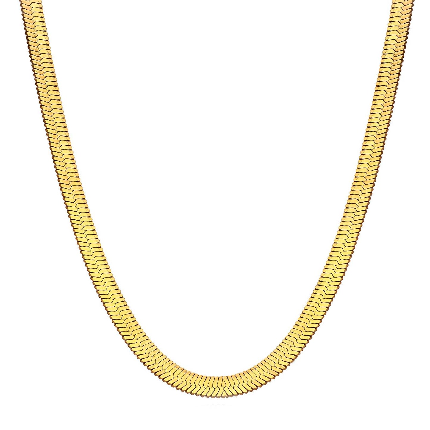 18K gold plated Stainless steel necklace, Intensity