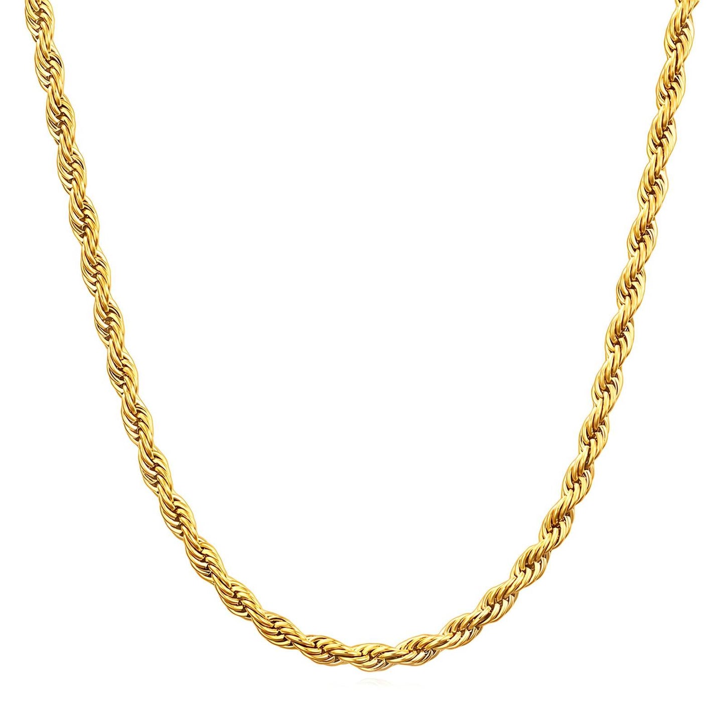 18K gold plated Stainless steel necklace, Intensity