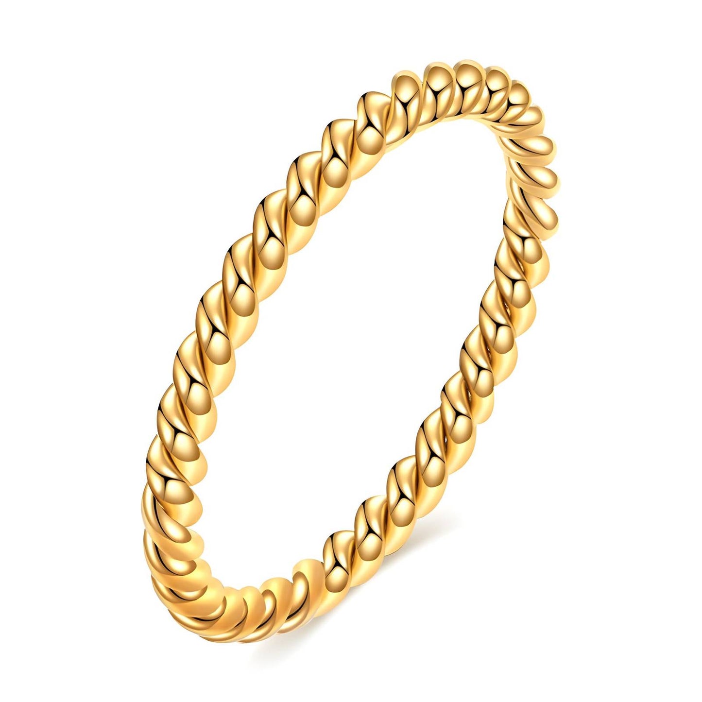 18K gold plated Stainless steel finger ring, Intensity