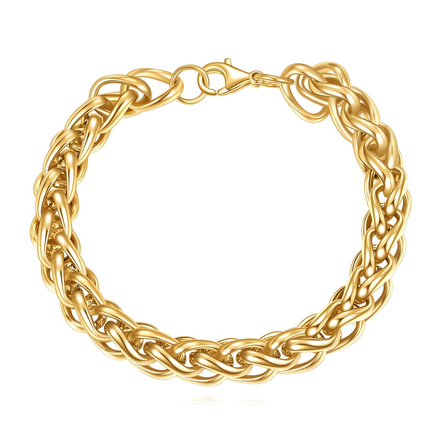 18K gold plated Stainless steel bracelet, Intensity