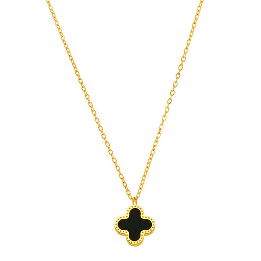 18K gold plated Stainless steel  Flowers necklace, Intensity