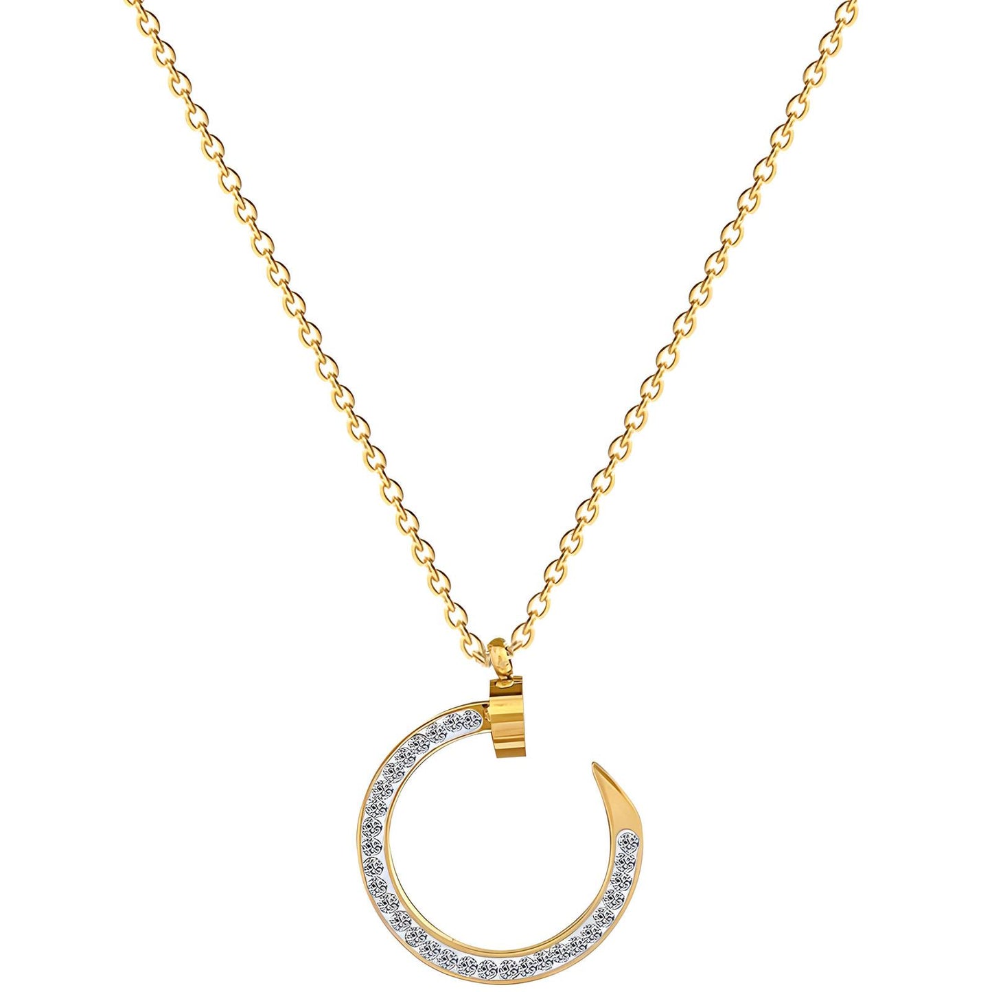 18K gold plated Stainless steel necklace, Intensity