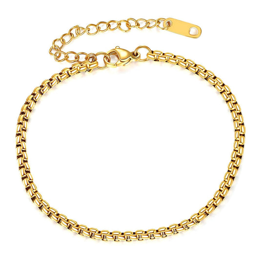 18K gold plated Stainless steel bracelet, Intensity