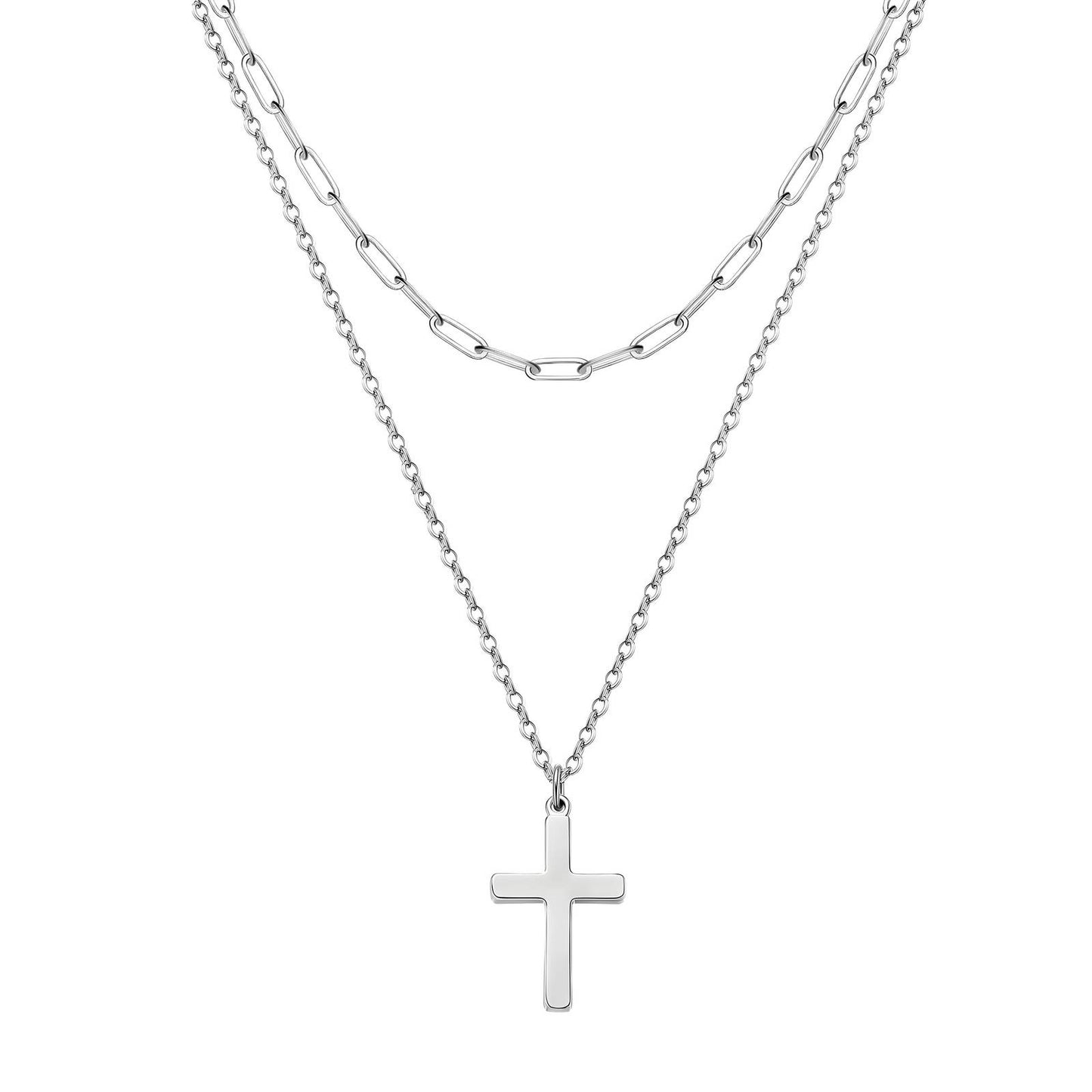 Stainless steel  Crosses necklace, Intensity