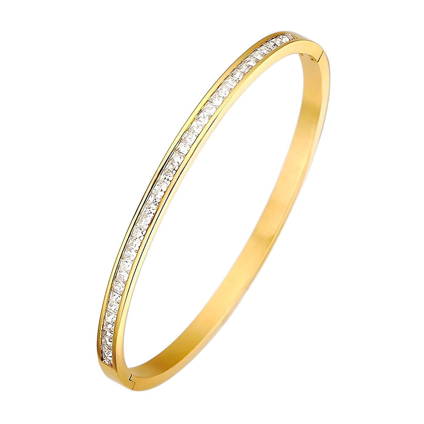 18K gold plated Stainless steel bracelet, Intensity