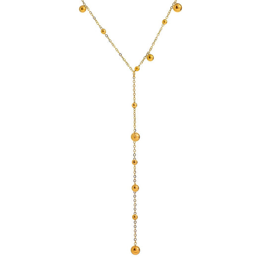 18K gold plated Stainless steel necklace, Intensity