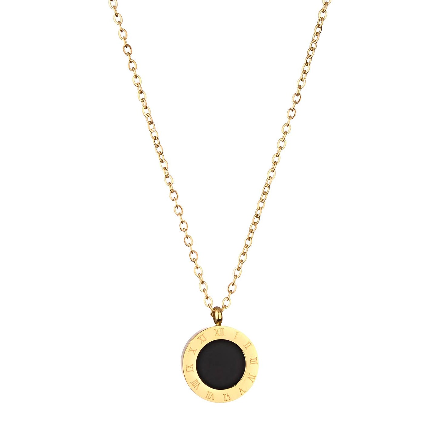 18K gold plated Stainless steel necklace, Intensity